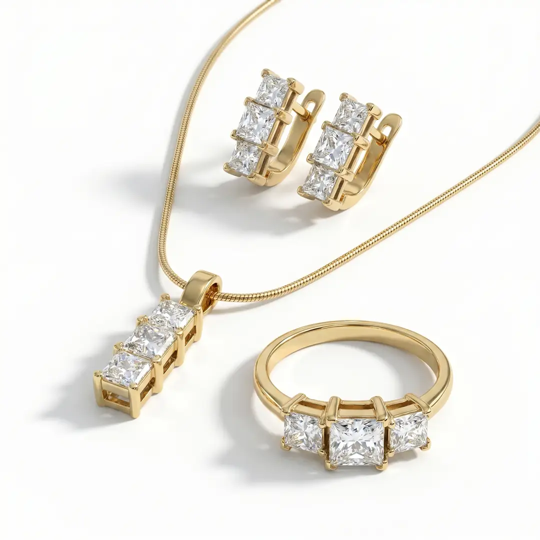 Ürün görseli: 14 Ayar Mini Set · Üç Taş