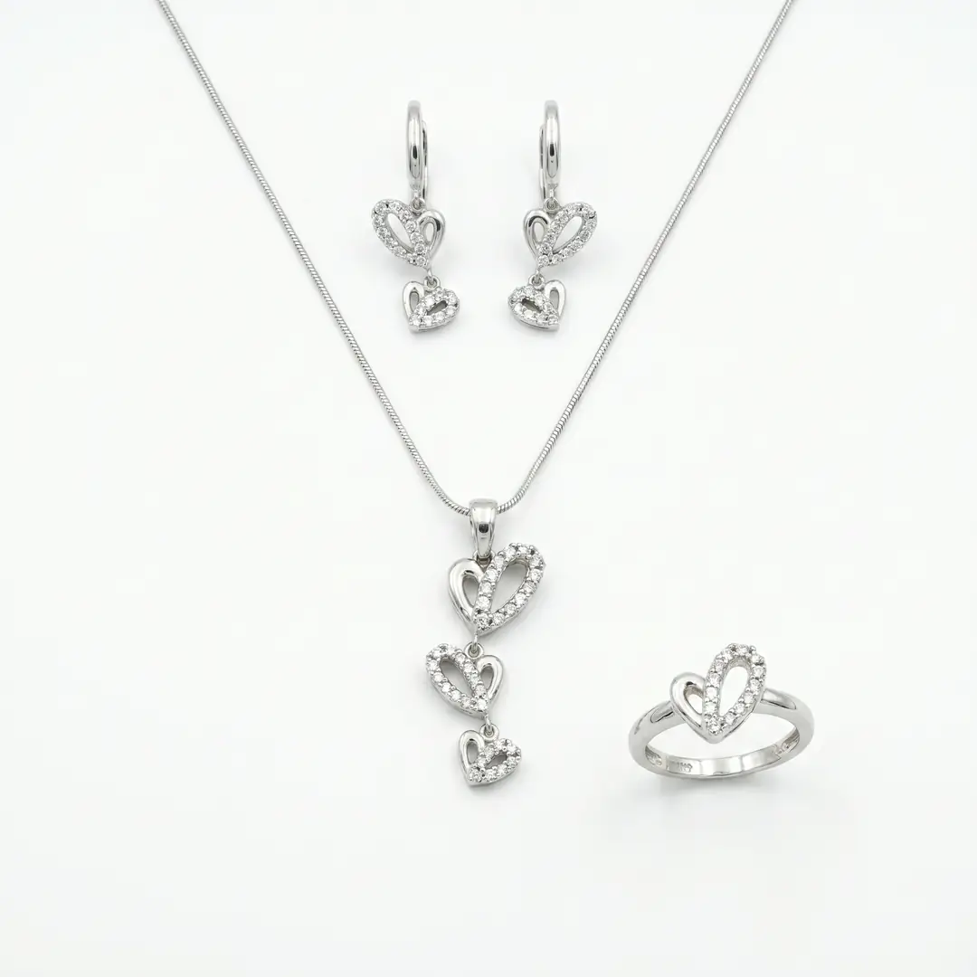 Ürün görseli: 14 Ayar Mini Set · Çifte Kalp
